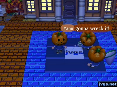 Yann, watering a JVGS pattern on the ground: Gonna wreck it!