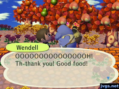 Wendell: OOOOOOOOOOOOOOOH! Th-thank you! Good food!