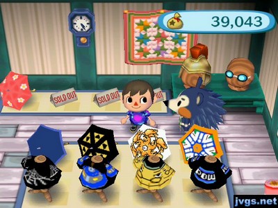 Me wearing the amethyst shirt in Able Sisters.