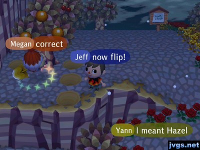 Megan trapped in a corner, thanks to holes in the ground.