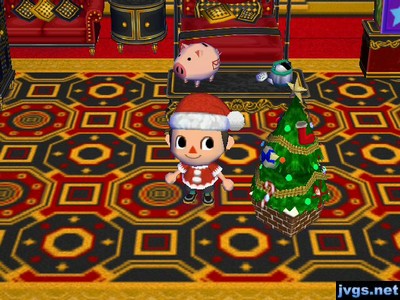 A festive tree in my house, along with my gorgeous furniture.