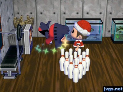 Del flips as he takes some medicine.