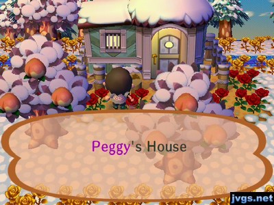 Sign on house: Peggy's House.