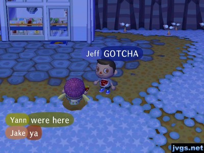 Megan caught in a pitfall.