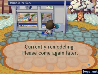 Sign on Nook 'n' Go: Currently remodeling. Please come again later.