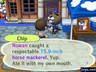 Chip: Rowan caught a respectable 15.9-inch horse mackerel. Yup. Ate it with my own mouth.