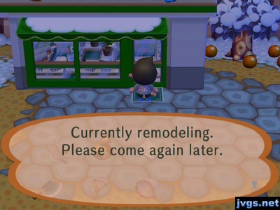 Currently remodeling. Please come again later.