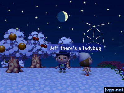 A ladybug constellation in the sky.