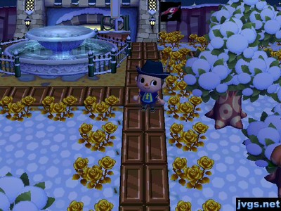 Wendell's chocolate design as my paths near my fountain.