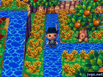 Water pattern as my paths through town, making them look a bit like small rivers.