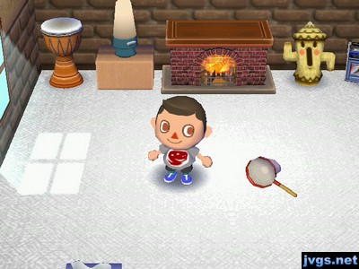 A solid white pattern on the floor that appears to be textured.