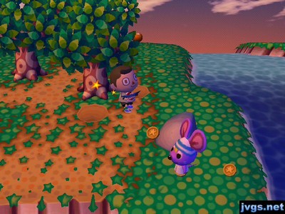 Rod gets in the way as I hit the money rock with a shovel.