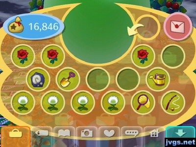 My inventory screen, with the player window filled entirely with green from the balloon.