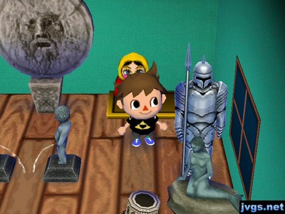 The plate armor from Gulliver on display in Scott's house.