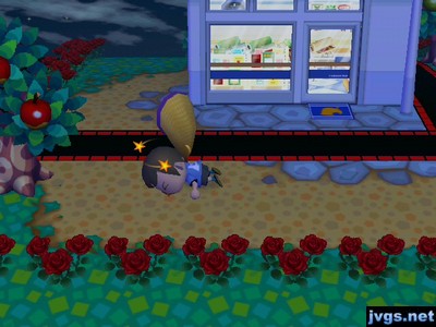 Me passed out on the ground near the shop.