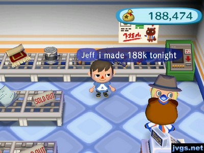 Jeff: I made 188k tonight.