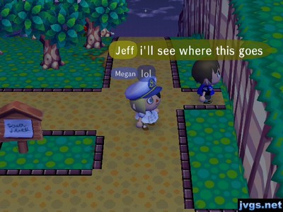 Jeff, following a path into the cliff: I'll see where this goes.