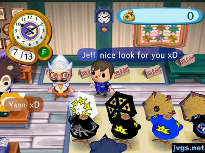 Jeff: Nice look for you. xD