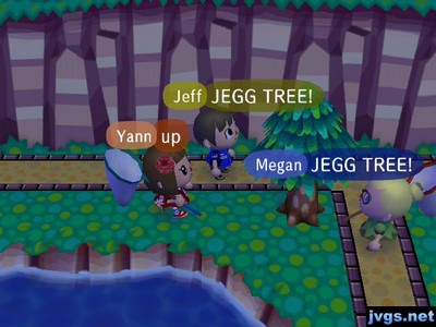 Jeff and Megan, in unison: JEGG TREE!
