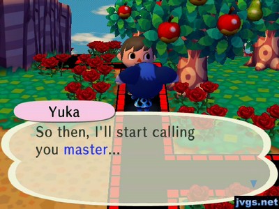 Yuka: So then, I'll start calling you master...