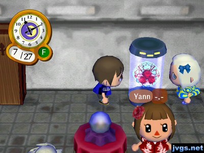 Jeff and Megan trying to fog up the glass on the Metroid case.