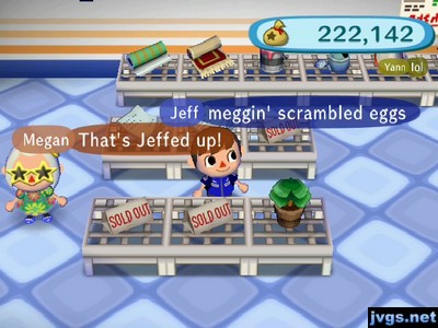 Jeff: Meggin' scrambled eggs. Megan: That's Jeffed up!