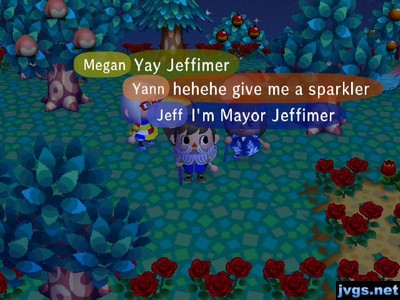 Jeff, wearing a king's beard: I'm Mayor Jeffimer.