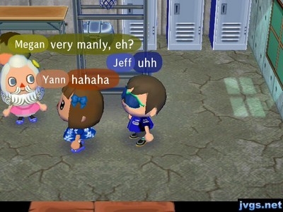 Megan, wearing a king's beard: Very manly, eh?