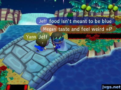 Jeff: Food isn't meant to be blue.