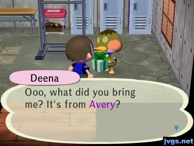 Deena: Ooo, what did you bring me? It's from Avery?