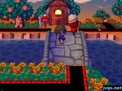 Standing on a bridge near Pascal, with Deena in the background. All of us were facing east.