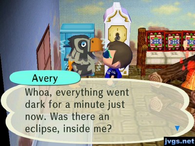 Avery: Whoa, everything went dark for a minute just now. Was there an eclipse, inside me?