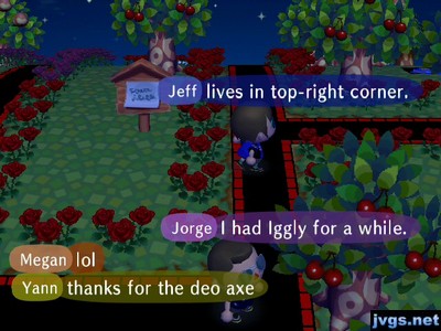 Jeff: ...lives in top-right corner.