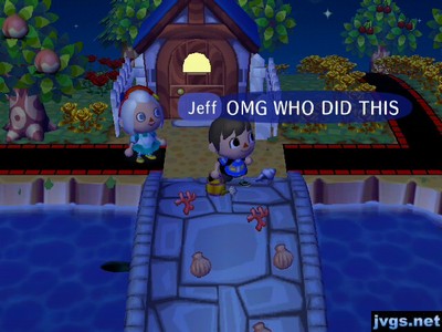 Jeff, after discovering a bridge full of seashells: OMG WHO DID THIS