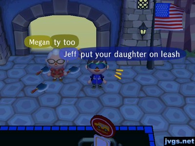 Jeff: Put your daughter on [a] leash.