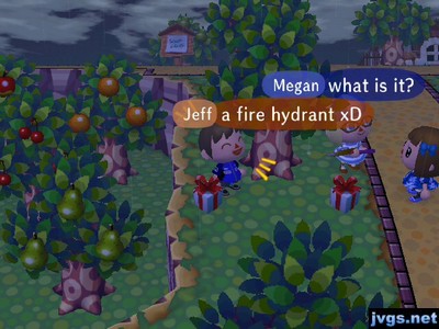 Megan: What is it? Jeff: A fire hydrant. xD