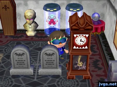 The creepy clock DLC on display in my house.