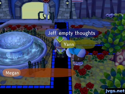 Megan and Yann send empty speech bubbles.