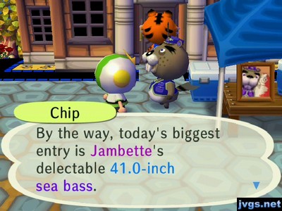 Chip: By the way, today's biggest entry is Jambette's delectable 41.0-inch sea bass.