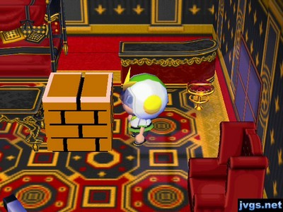 A brick block on display in my house.