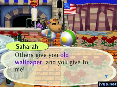 Saharah: Others give you old wallpaper, and you give to me!