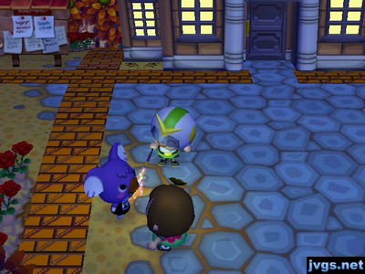 Me burning Sydney with a Roman candle as she talks to Yann.