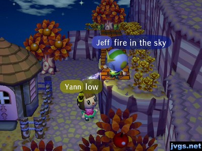 Jeff, standing on a cliff: Fire in the sky!
