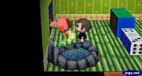 Freckles flips as she takes her medicine in ACCF.