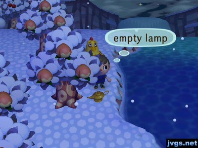 Finding an empty lamp by the river as Egbert looks over my shoulder.