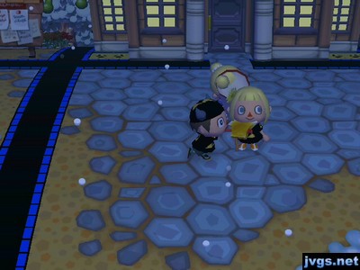 Holding my axe up to Olivia's neck.