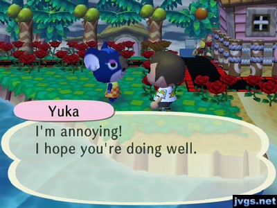 Yuka: I'm annoying! I hope you're doing well.