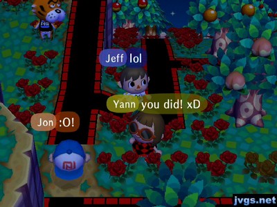 Jon stuck in a pitfall.