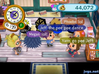 Jeff: The pee pee dance.