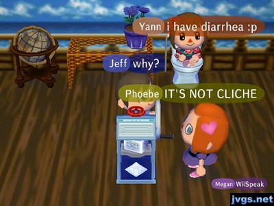 Yann: I have diarrhea. :P